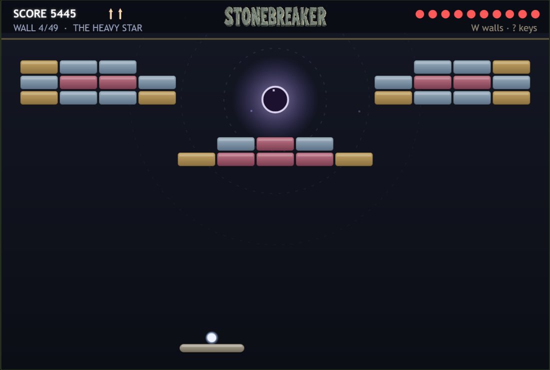 Stonebreaker, The Heavy Star: a glowing star between two banks of bricks